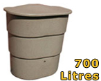 Water Butt 700 Litres Sandstone
